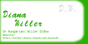 diana willer business card